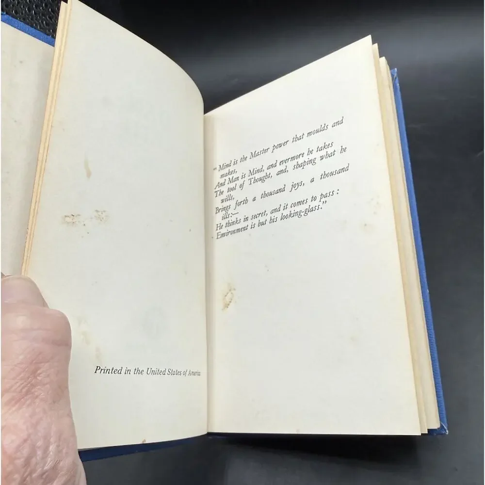 As A Man Thinketh & Out From The Heart by James Allen 1st Edition